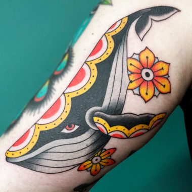 tatuaż tradycyjny kolorowy