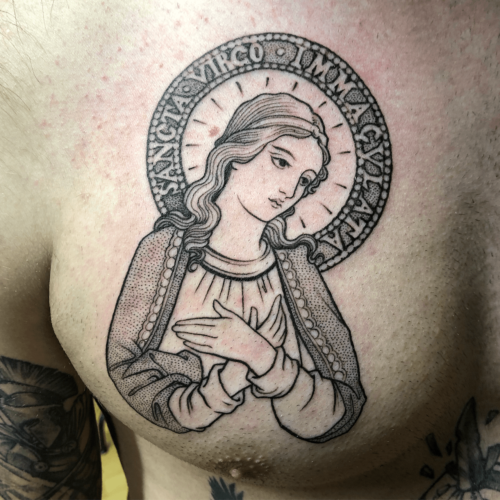Tatuaż Maryjka od Dymasa