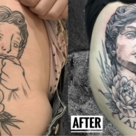 Poprawka tatuażu – retusz przykład 1